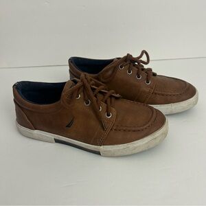 Nautica Berrian Moc childrens boy loafer shoe brown size 3